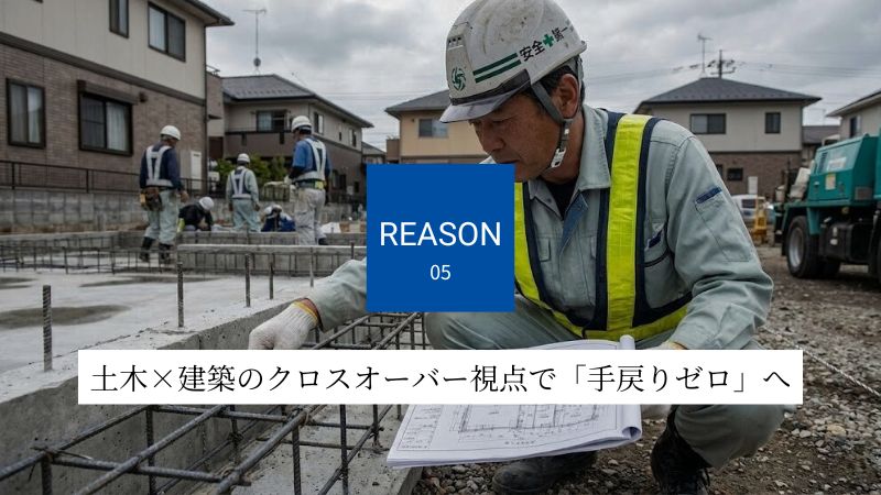 土木×建築のクロスオーバー視点で「手戻りゼロ」へ